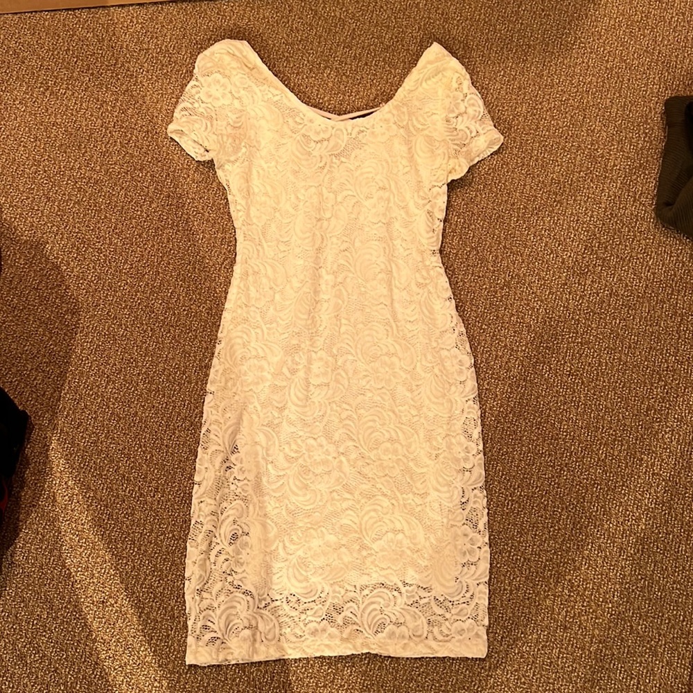 Lace white dress